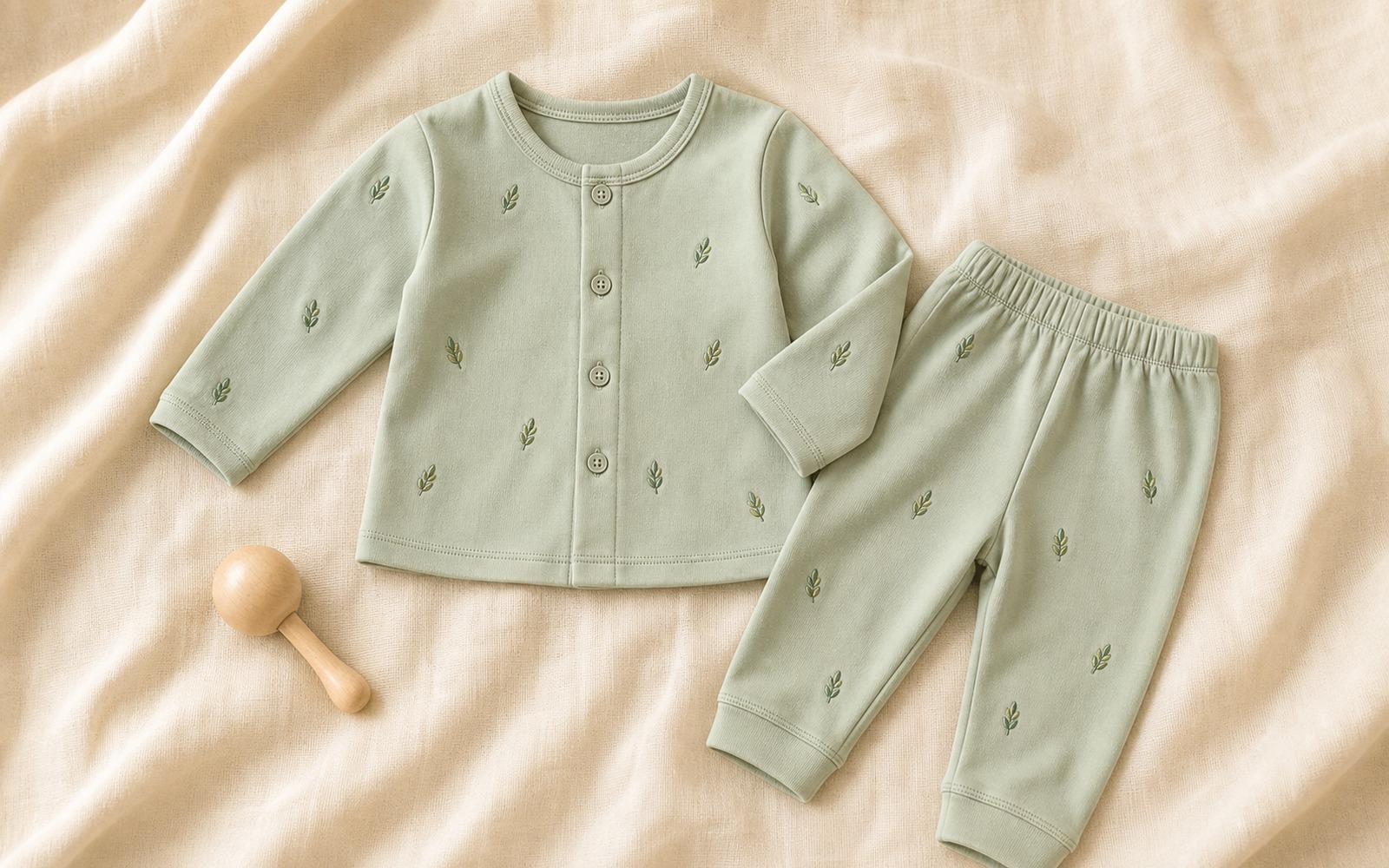 Organic cotton baby pajama set