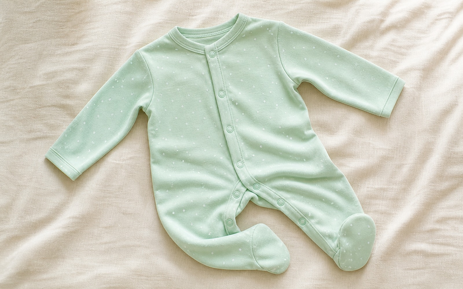 Footed baby sleepsuit pajama