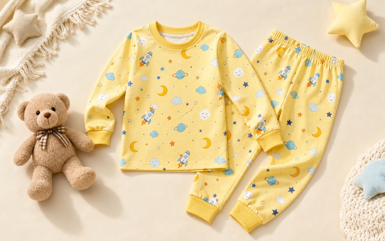 Kids' printed pajama set