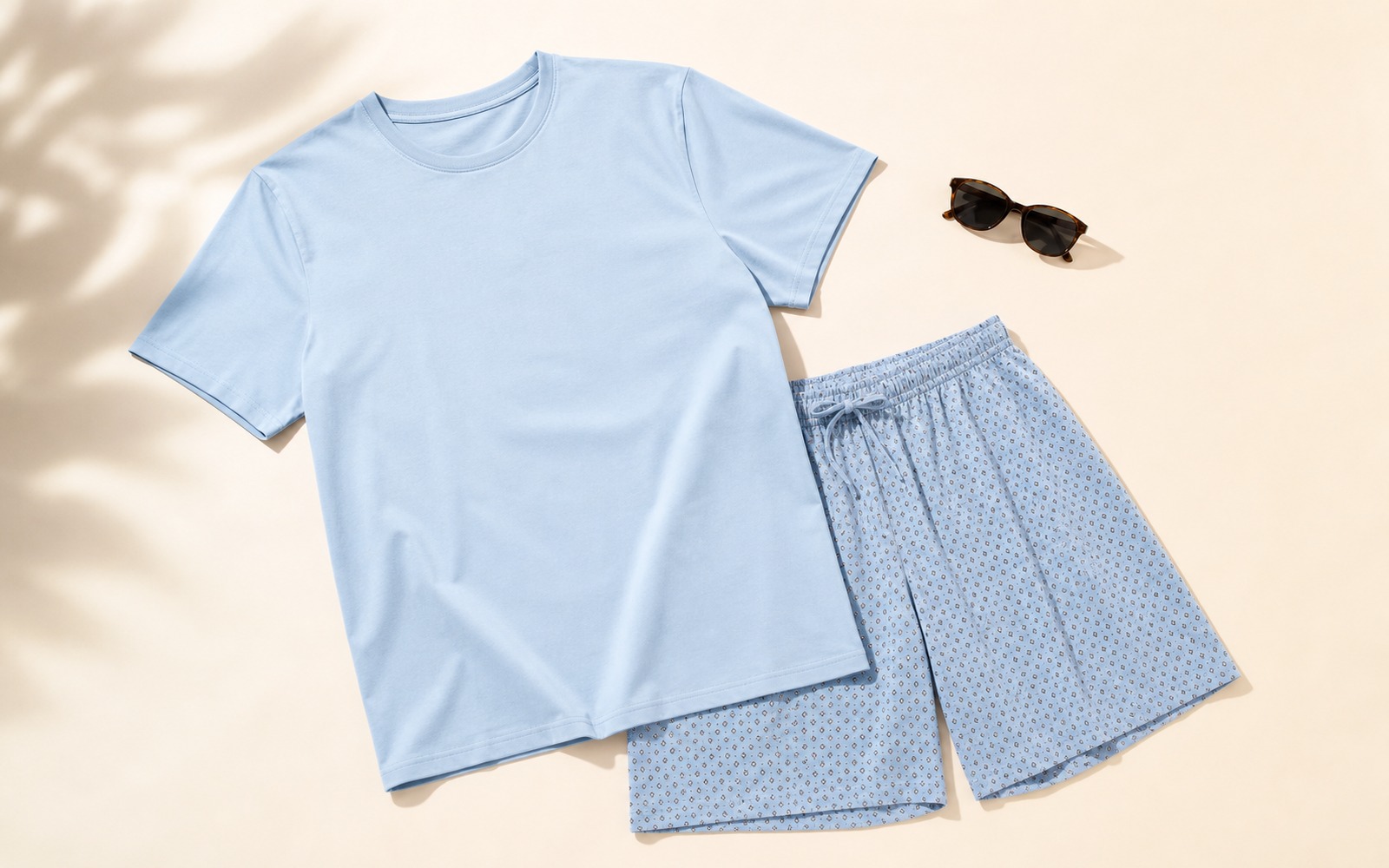 Men's summer shorts pajama set