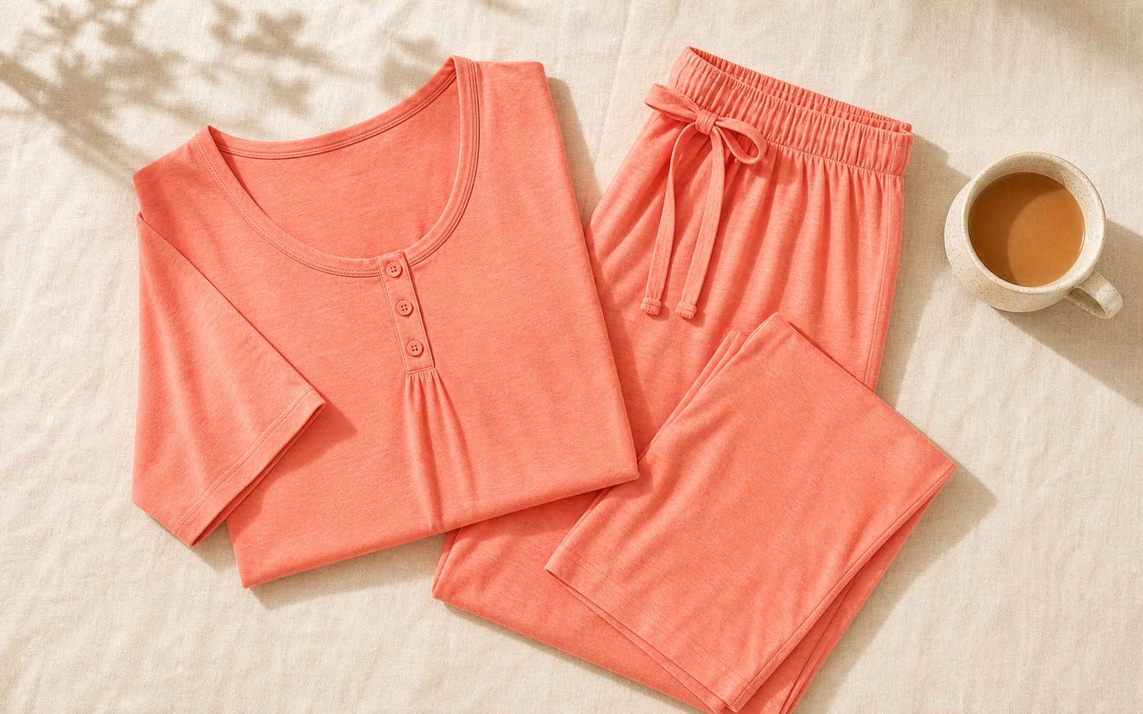 Women's capri jersey pajama set